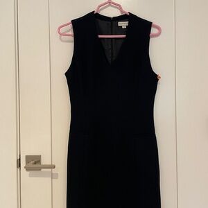 Ann Taylor Navy Blue Sleeveless Dress